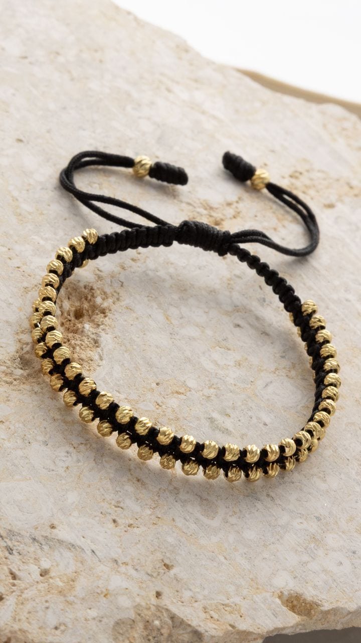 Pulsera artesanal oro laminado NJLclub